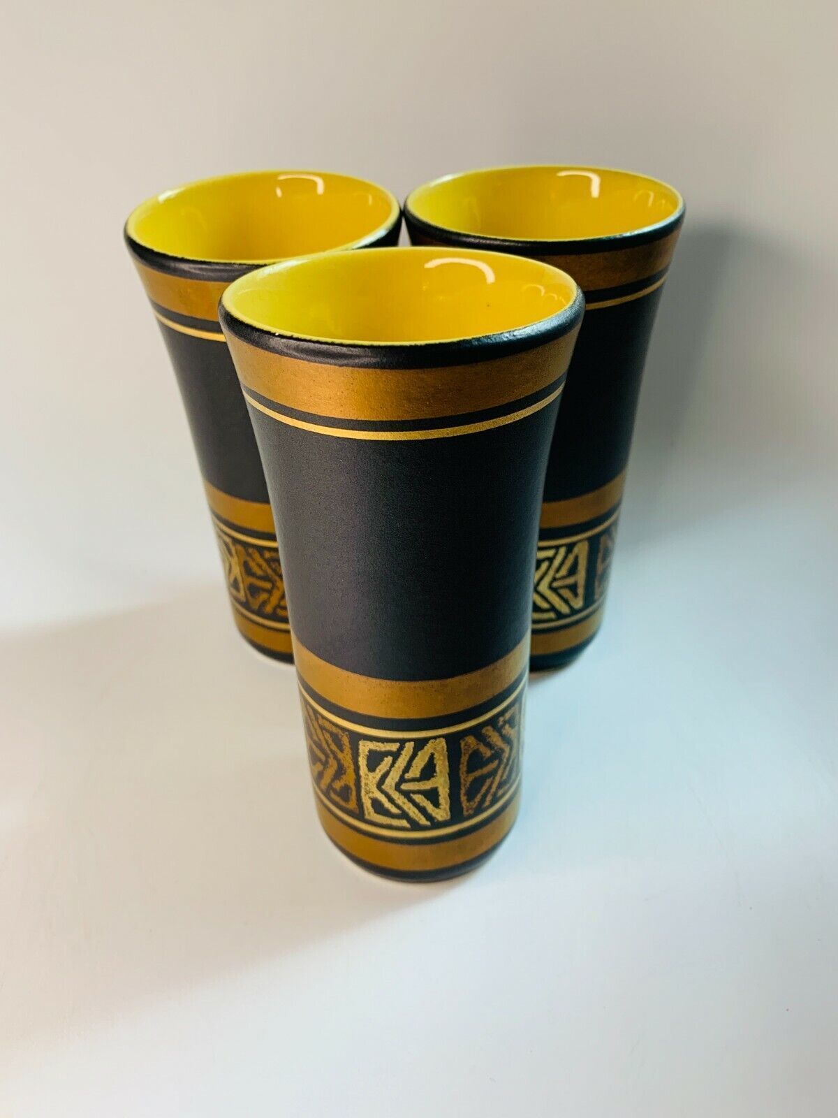 photo furniture 3 Mid Century Brown Gold And Bronze Vases By Dumler & Breiden West Germany