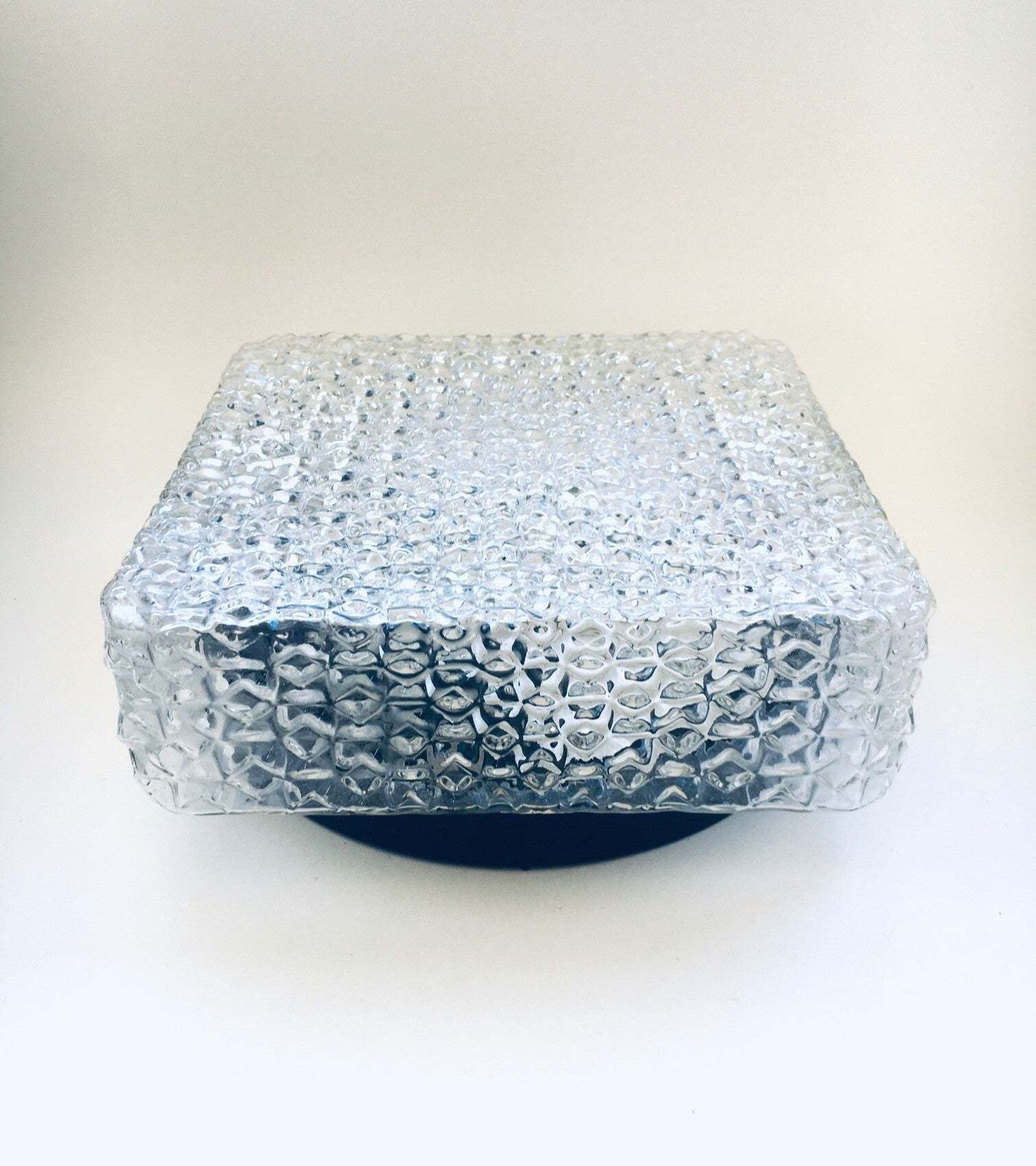 Vierkante Glazen Wandlamp Uit De Jaren 1960 Van Rzb Leuchten photo vinterior