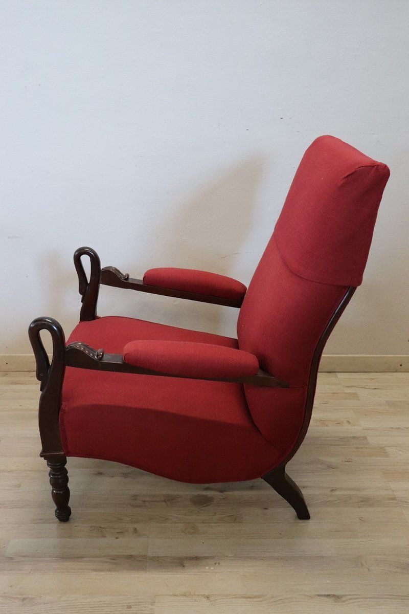 Antique Walnut Armchair, 1840s photo buy