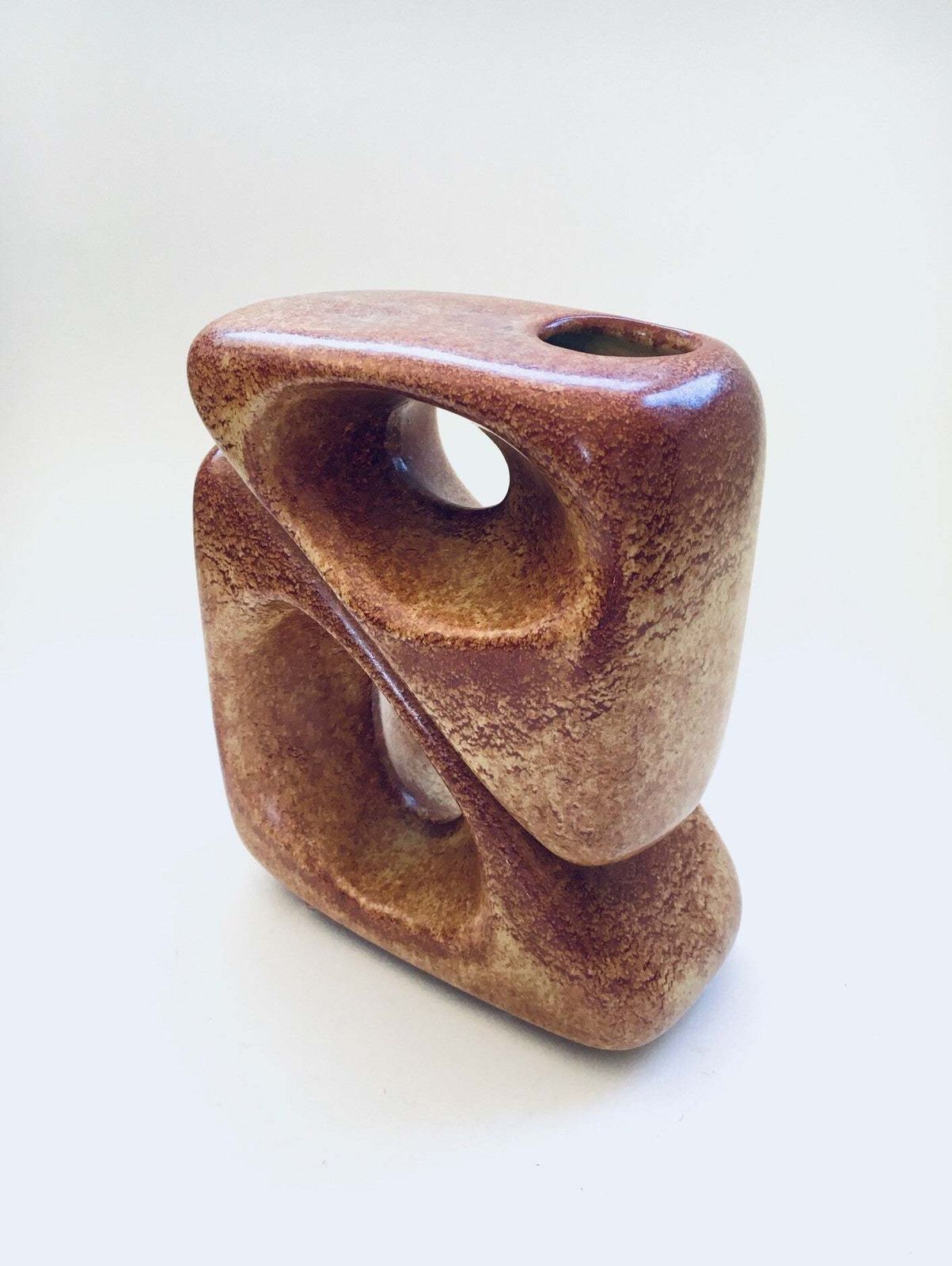 Abstract Vase By Roberto Rillon For Bertoncello Ceramiche, Italy 1960's photo vinterior