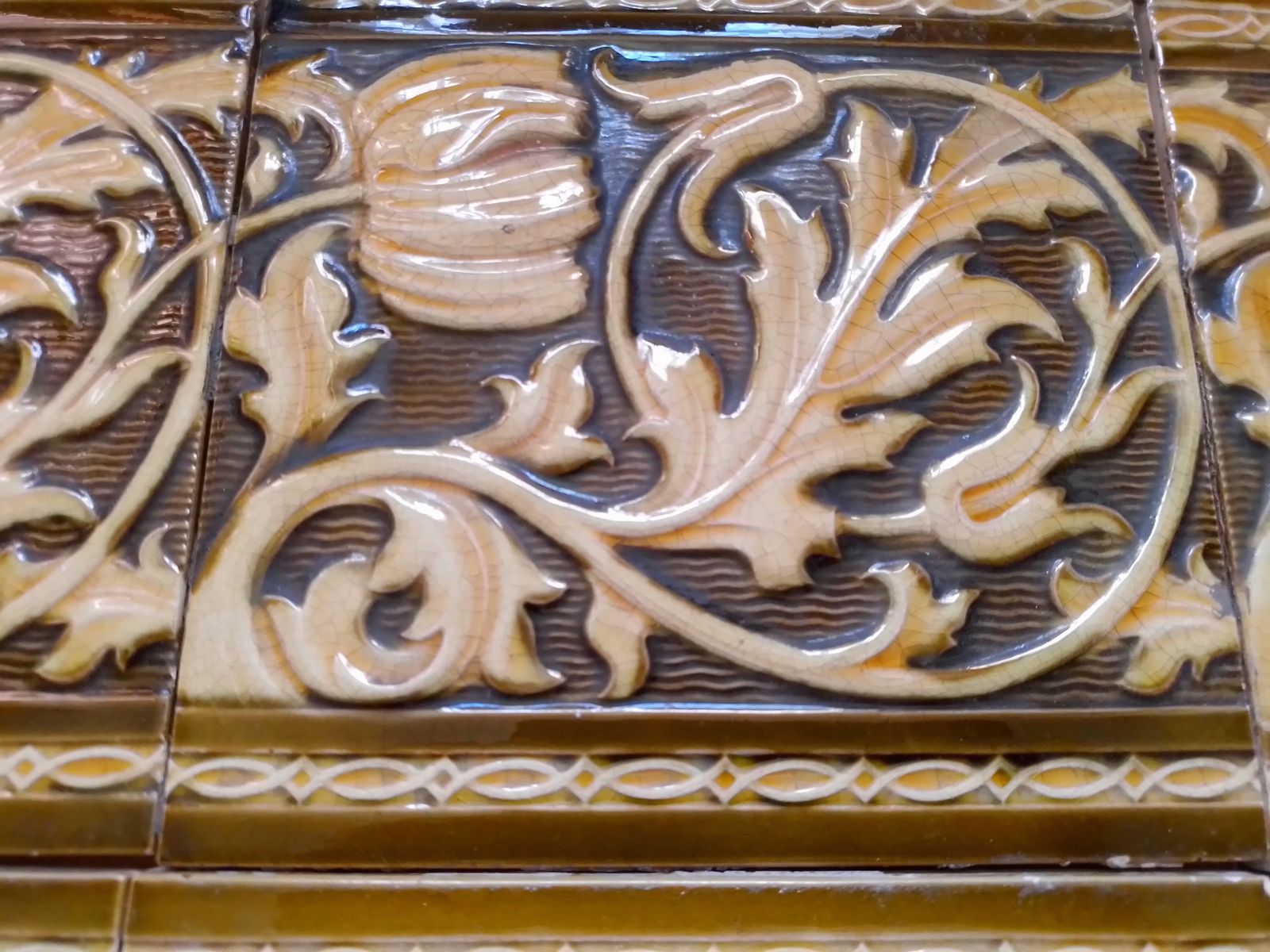 Minton Tiles, 1800s, Ceramic, Antique photo Home Fixtures