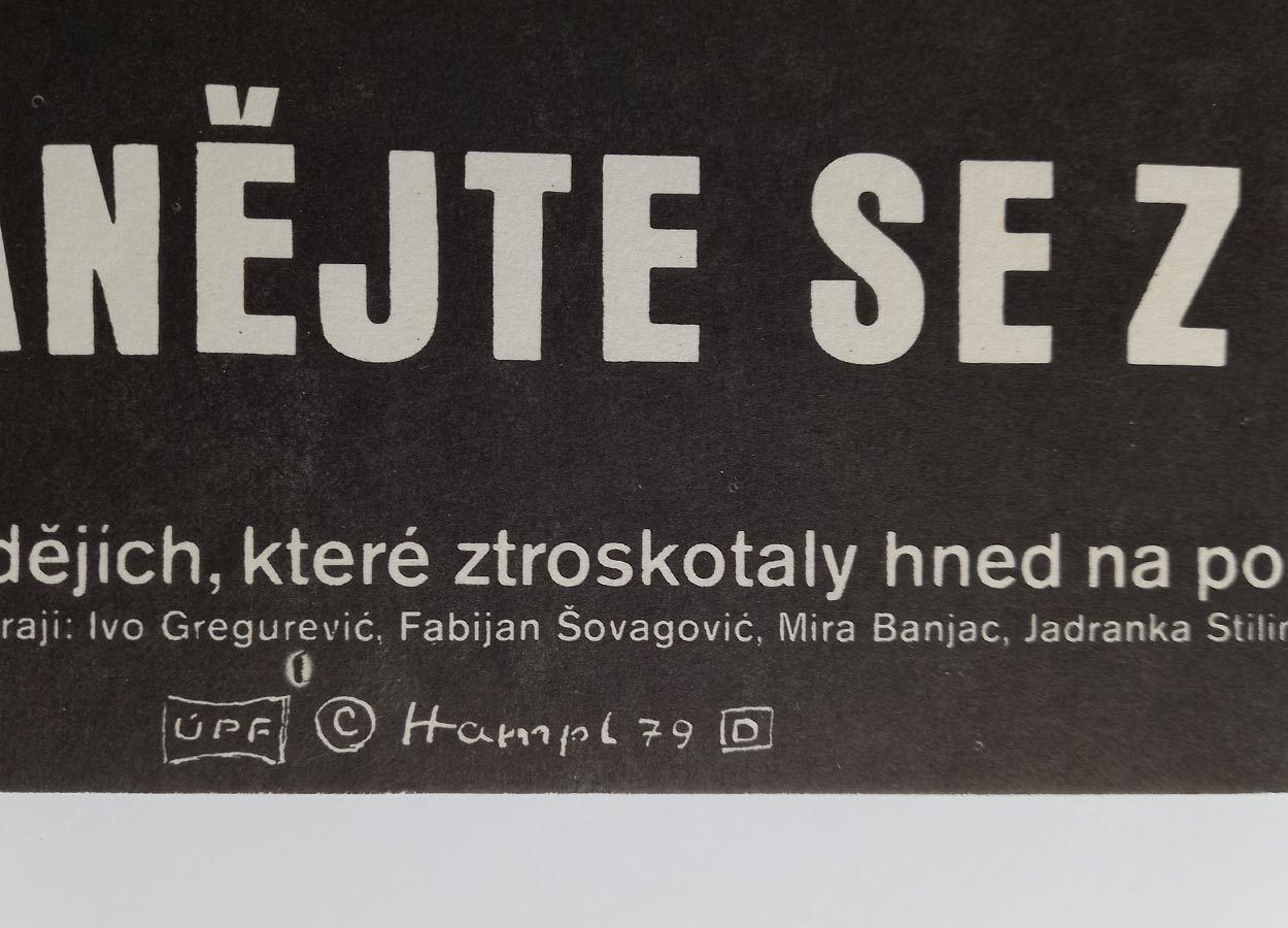 Movie Poster, Don’t Lean Out The Window, Petr Hampl, 1979 photo Art
