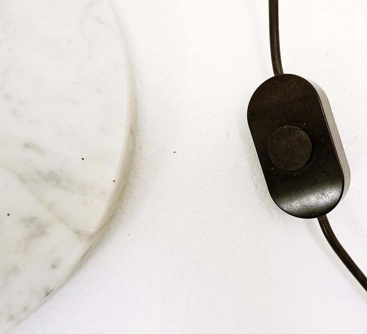 Mid Century Modern Floor Lamp "Snow" By Vico Magistretti For O Luce, Italy, 1970 photo vinterior