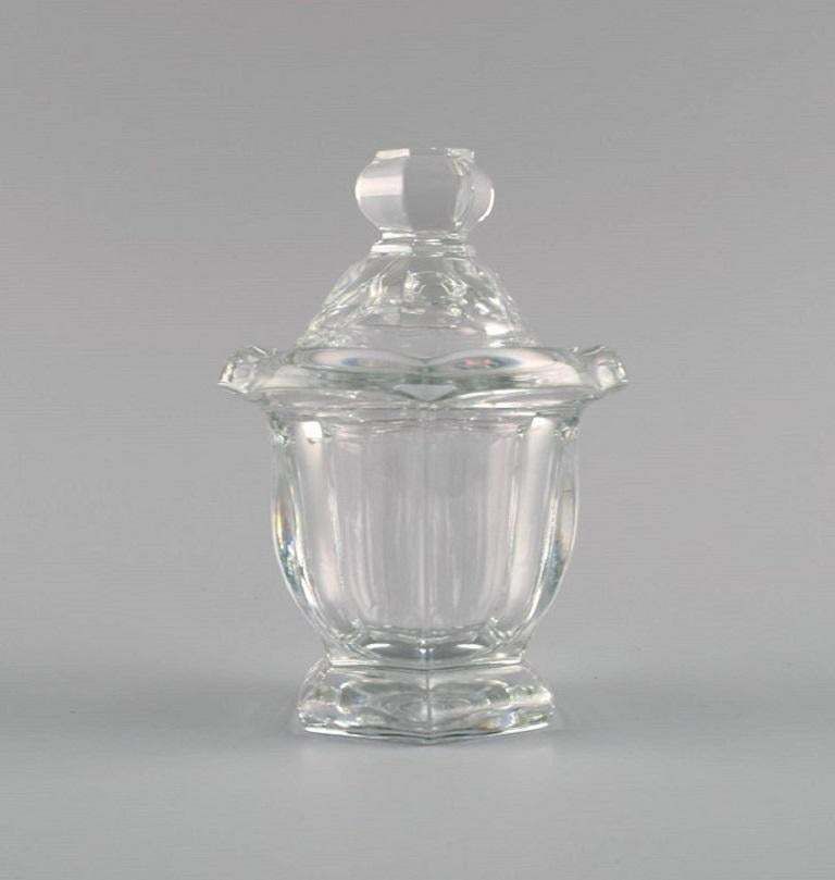 Baccarat, France, Art Deco Lidded Jar In Clear Art Glass, 1930s / 40s photo furniture