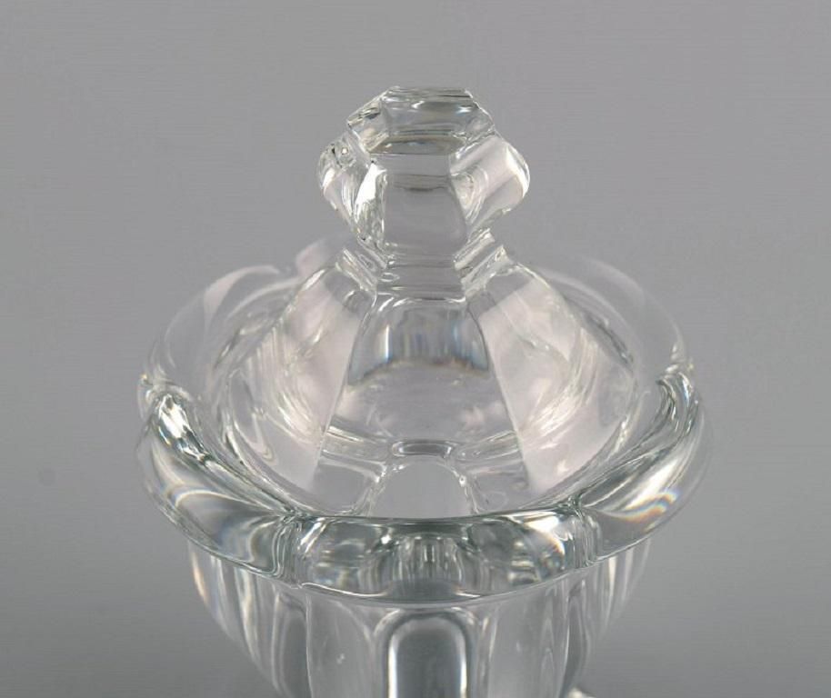 Baccarat, France, Art Deco Lidded Jar In Clear Art Glass, 1930s / 40s photo 337.0