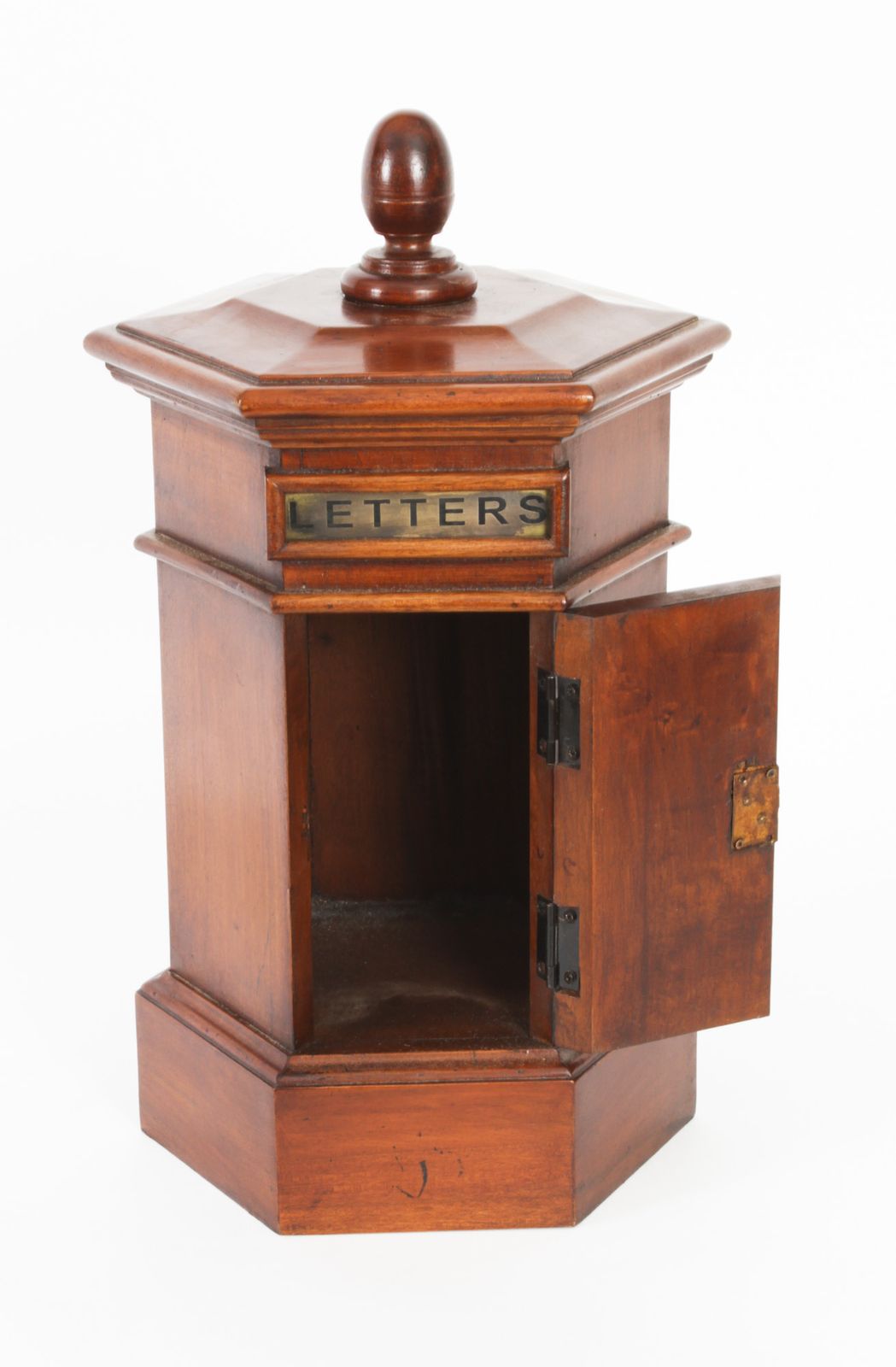 Vintage Hexagonal Country House Pillar Post Letter Cabinet  20th Century photo buy