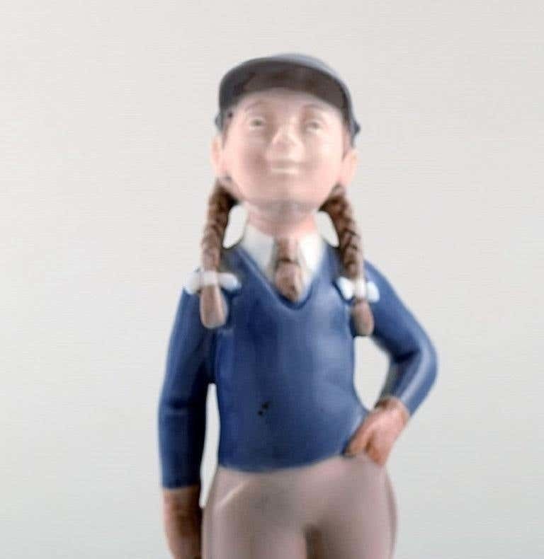 Hans Henrik Hansen For Royal Copenhagen, Figure In Porcelain, Girl photo Home Decor