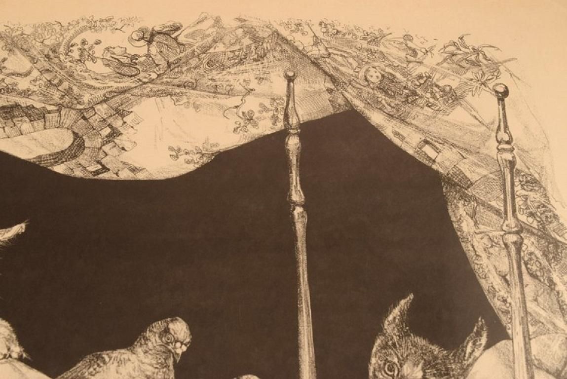 Leonard Tsuguharu Foujita (1868 1968). Le Rêve Lithography On Arches Paper. photo buy