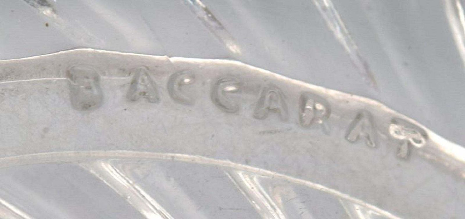 Baccarat, France, Round Art Deco Bowl / Dish In Clear Art Glass, 1930s / 40s photo 269.0