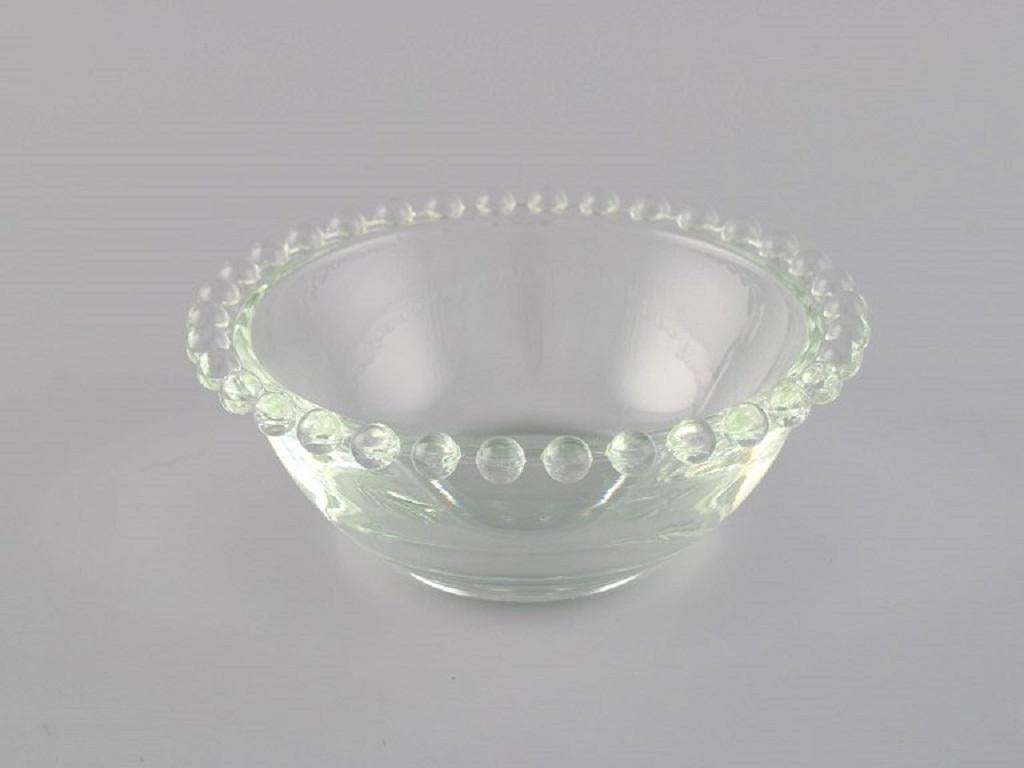 Six Finger Bowls In Clear Art Glass France Mid 20th Century photo for sale