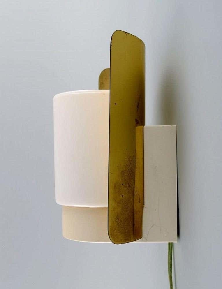 Hans Agne Jakobsson For A / B Markaryd, Wall Lamp In Brass And Lacquered Metal photo 421.0