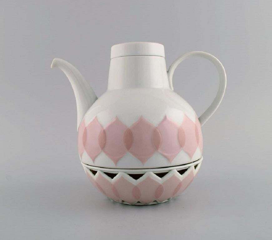 Bjørn Wiinblad For Rosenthal, Lotus Porcelain Service, Teapot With Heater photo Home Decor