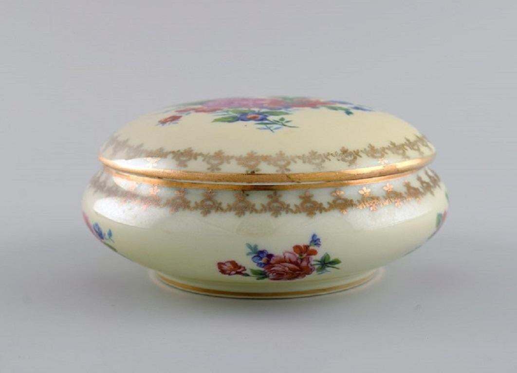 Limoges, France. Two Perfume Bottles, Three Vases And Lidded Box In Porcelain photo buy