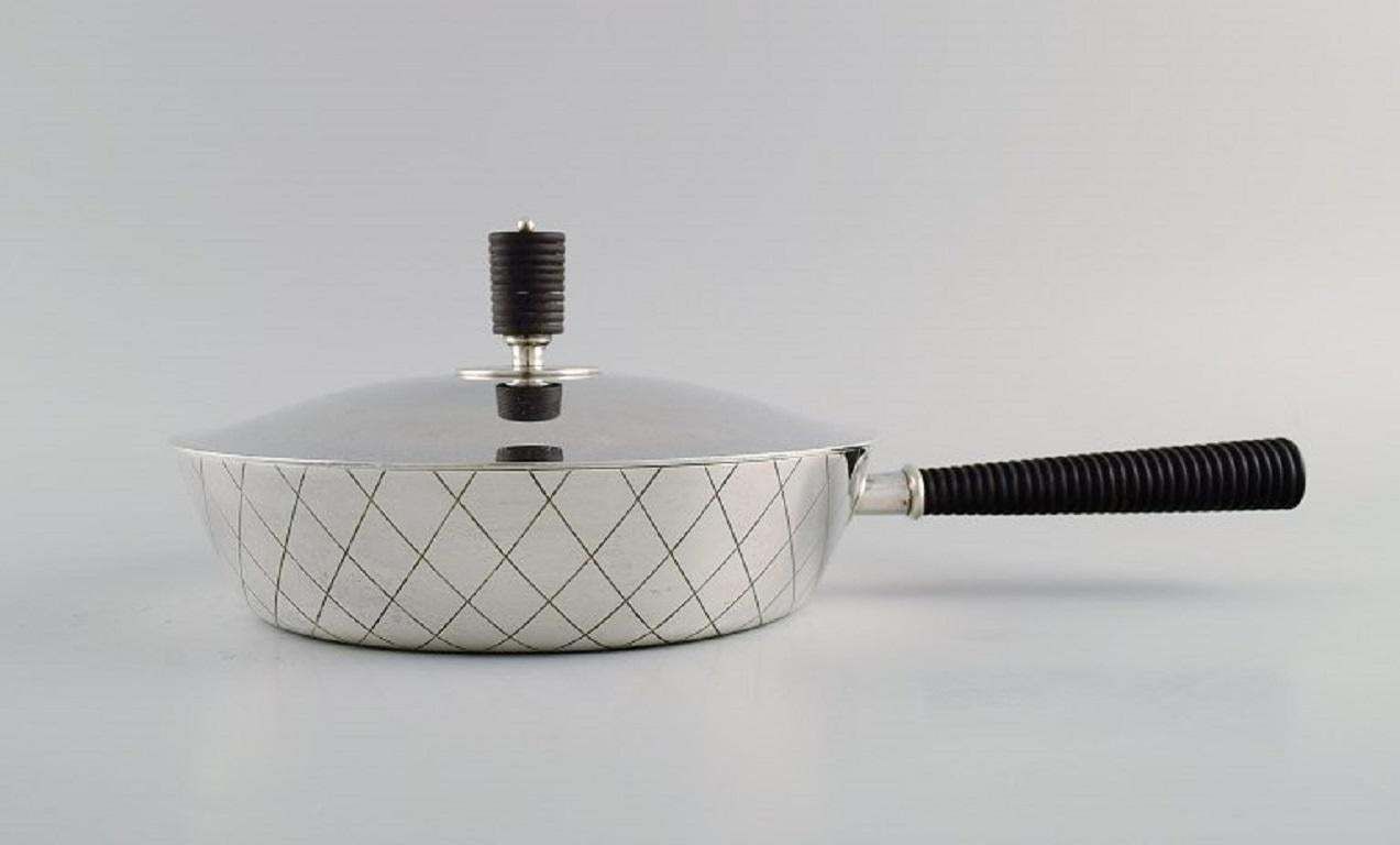 Sigvard Bernadotte For Georg Jensen, Rare Casserole In Sterling Silver photo 4207.0