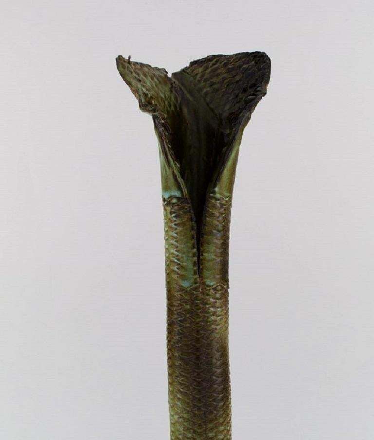 Francis Milici 'B. 1952' For Vallauris. Organically Shaped Unique Vase, 1980s photo for sale
