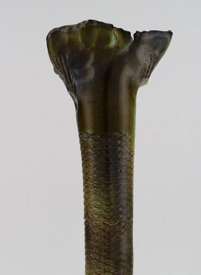 Francis Milici 'B. 1952' For Vallauris. Organically Shaped Unique Vase, 1980s photo vintage