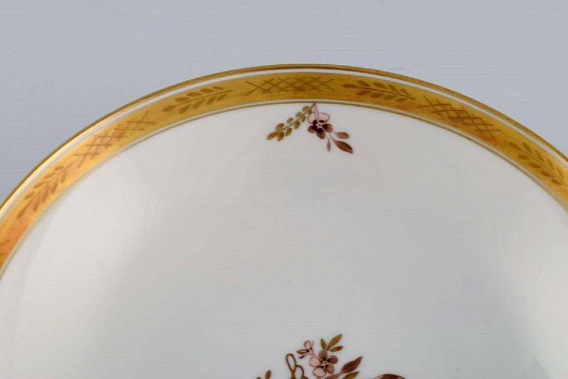 Two Royal Copenhagen Golden Basket Bowls In Hand Painted Porcelain photo Home Decor