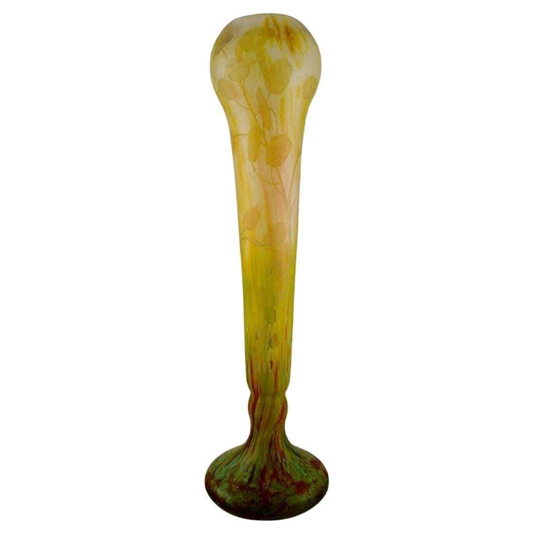Daum Nancy France Colossal Art Deco Floor Vase, 1920's/30's photo buy