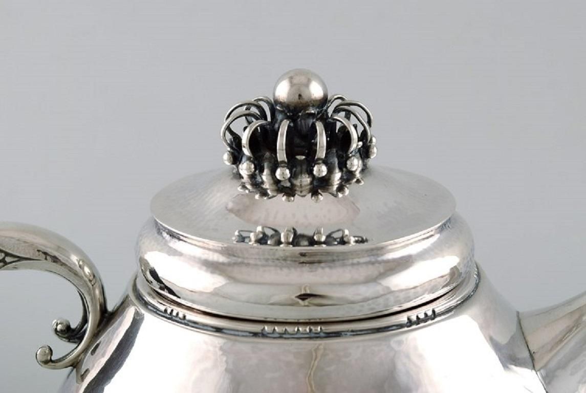 Rare Georg Jensen Teapot In Sterling Silver With Ebony Handle Dated 1915 30 photo furniture