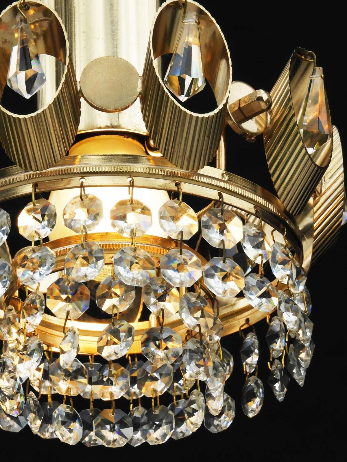 Palwa Crown Pendant Light Chandeliers, C1970s photo vinterior