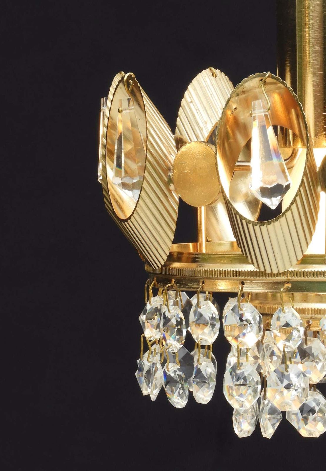 Palwa Crown Pendant Light Chandeliers, C1970s photo buy