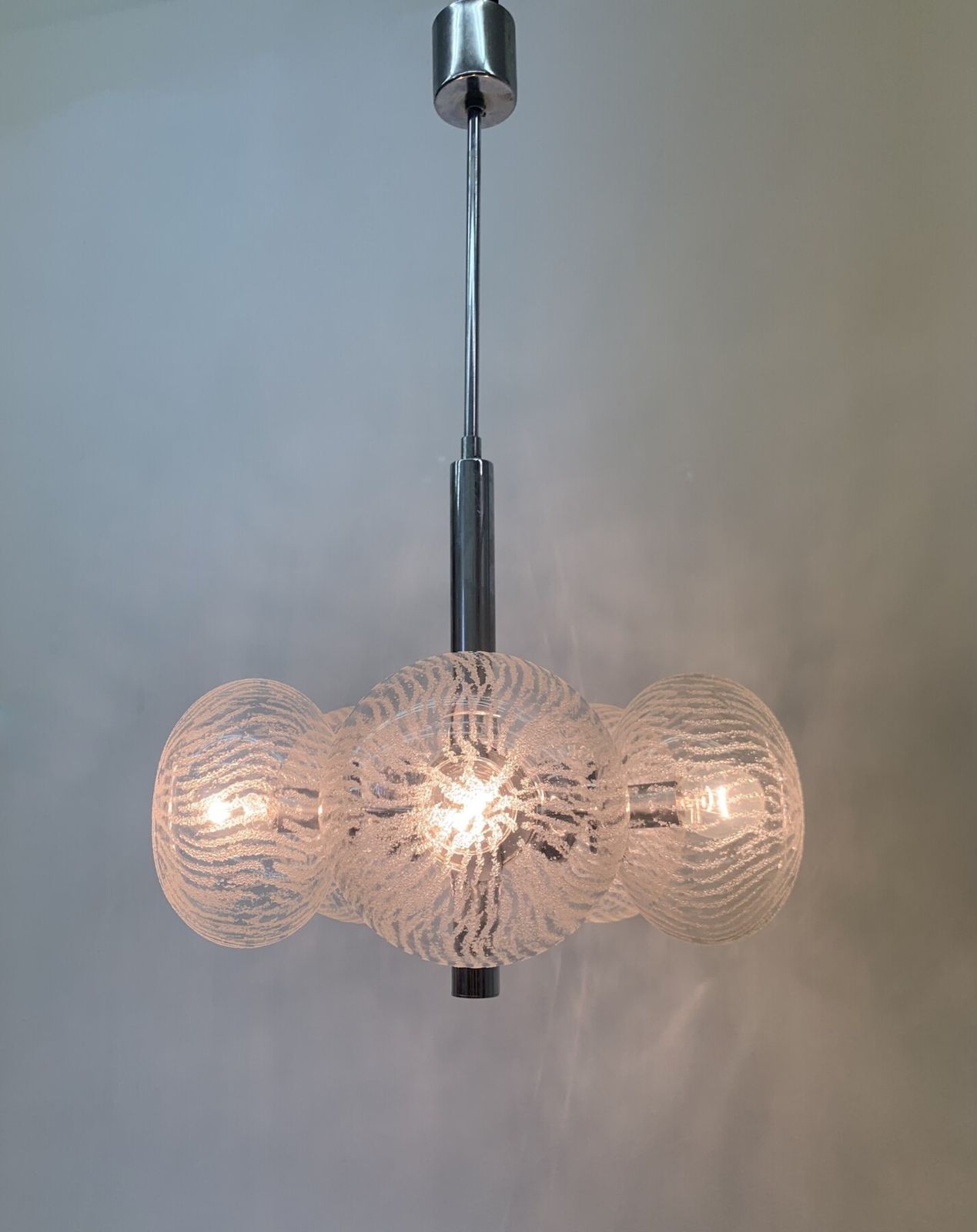 Hustadt Leuchten Hanglamp, Jaren 1970 photo for sale