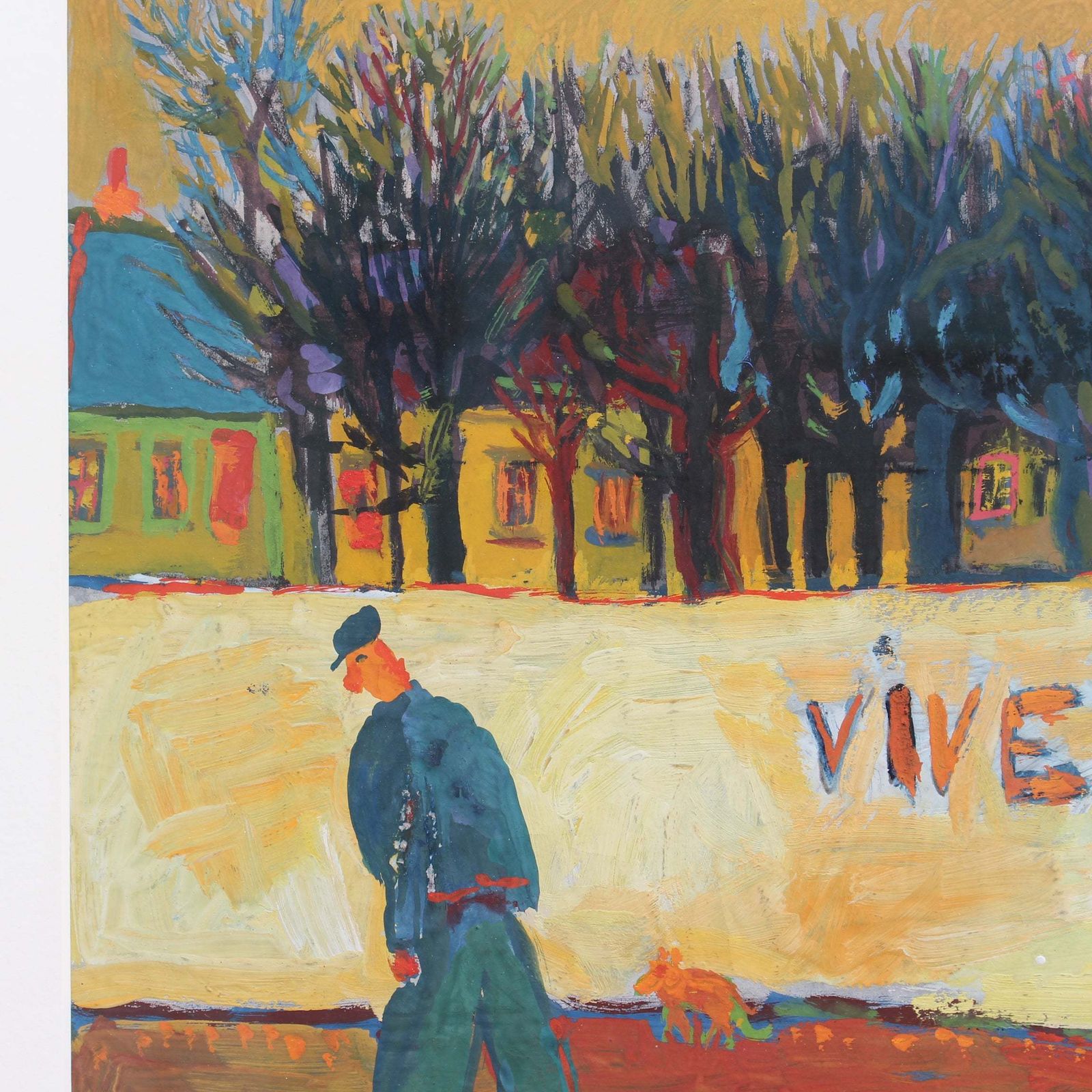 photo vinterior 'Winter In Provence' By Raymond Debiève Circa 1970s