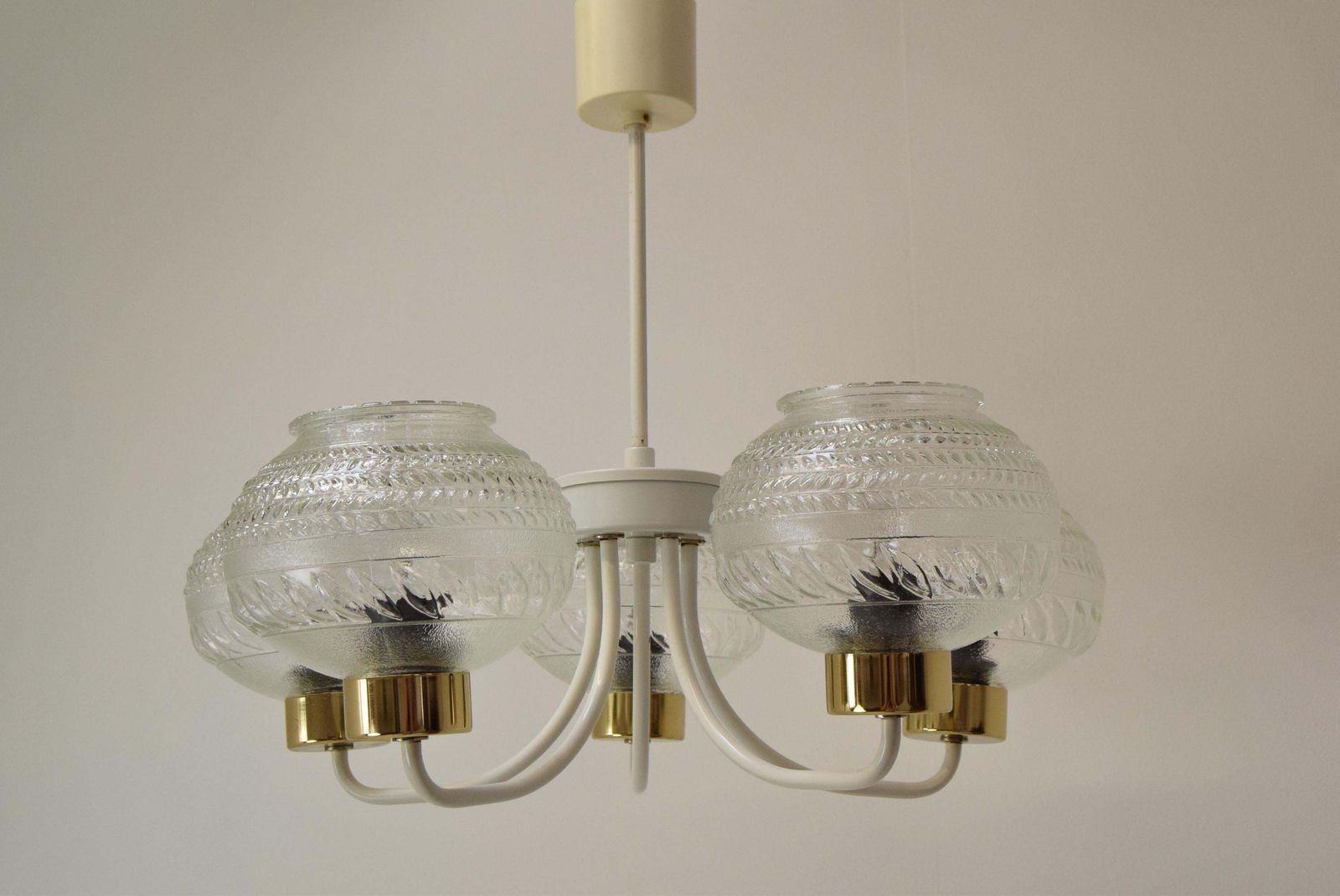 Mid Century Chandelier By Instala Jilove U Decina,1970's. photo for sale