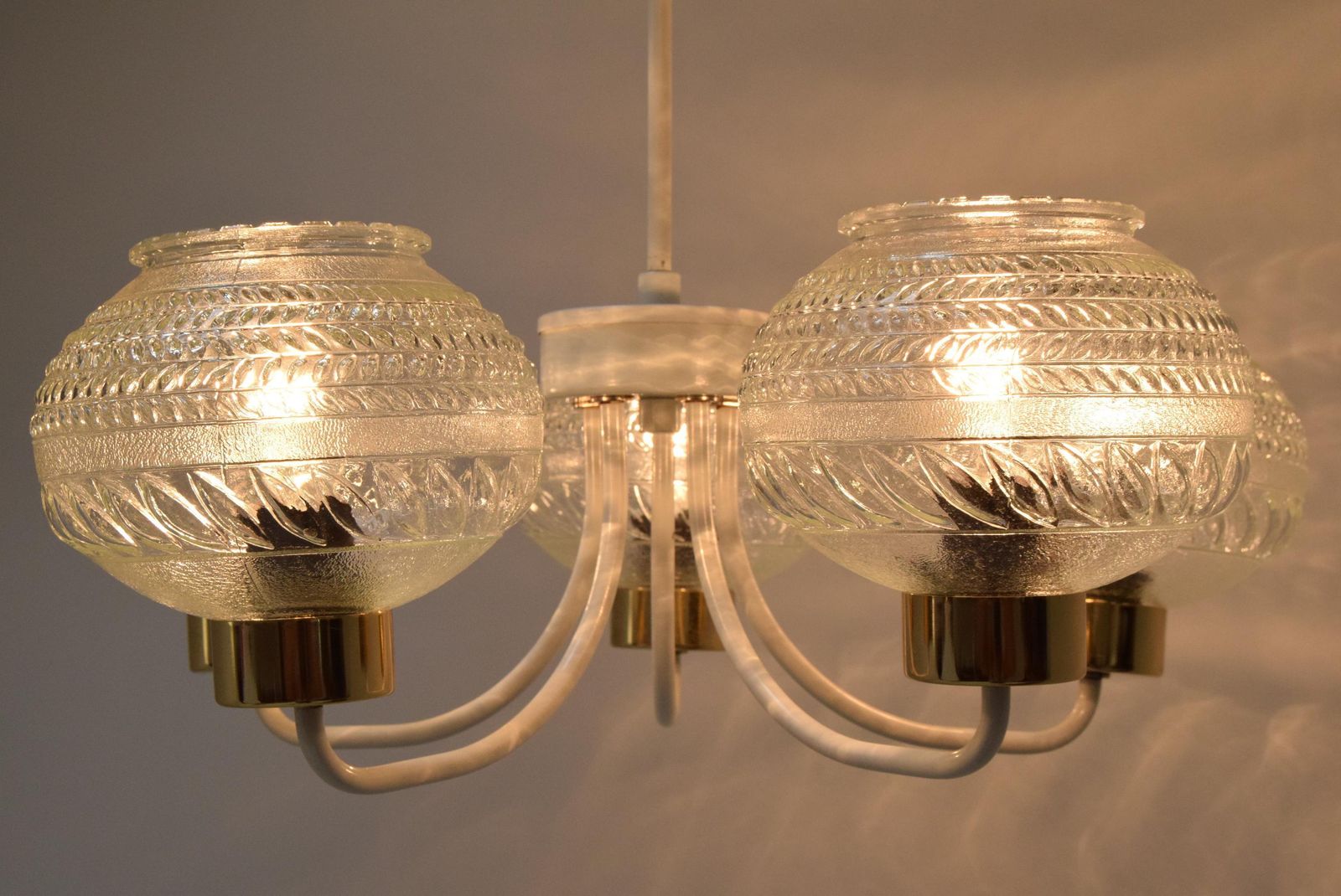 photo buy Mid Century Chandelier By Instala Jilove U Decina,1970's.