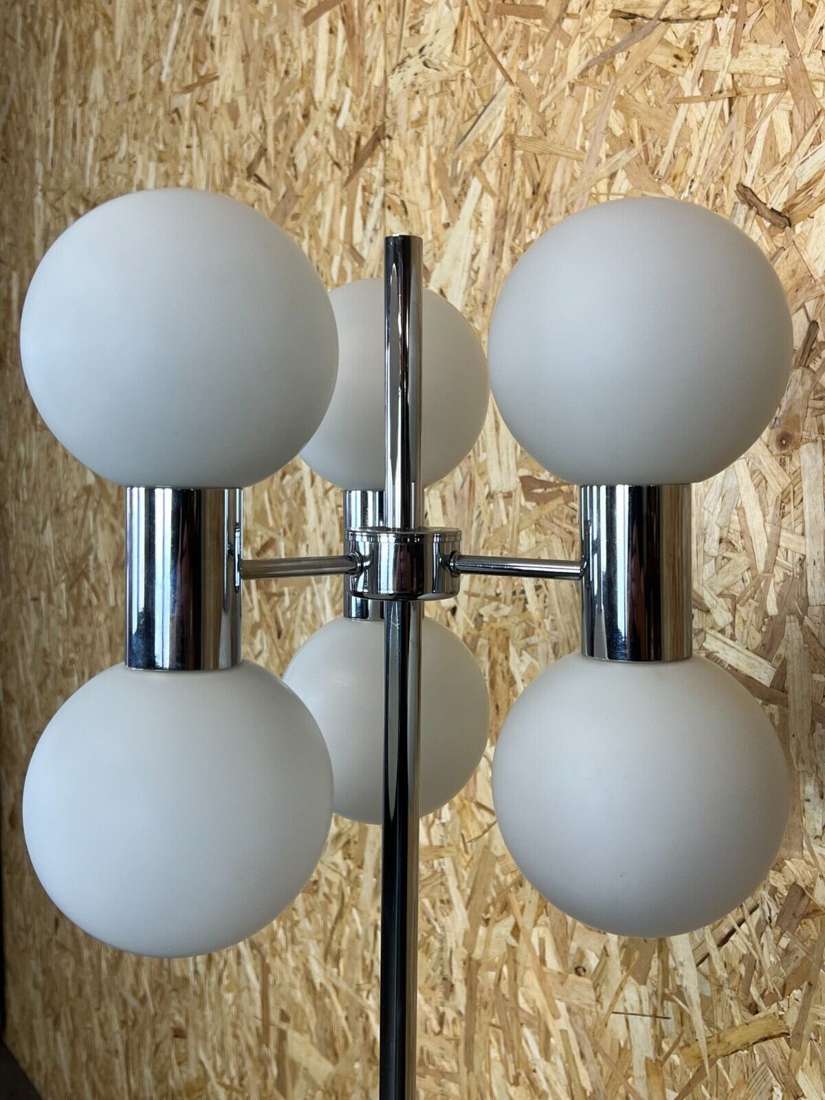 Lighting 60s 70s Lamp Light Floor Lamp Metal Glass Space Age Design photo