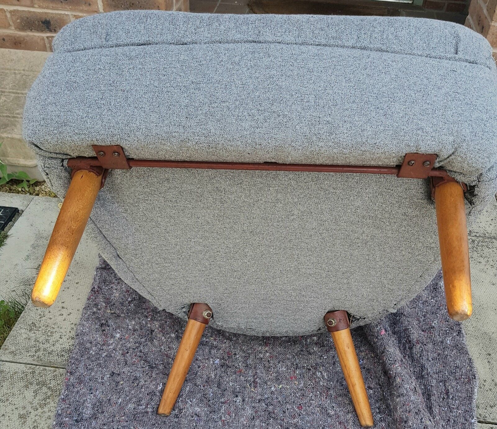 Furniture Ernest Race Da2 Armchair 1949 Mid Century Vintage Reupholstered photo