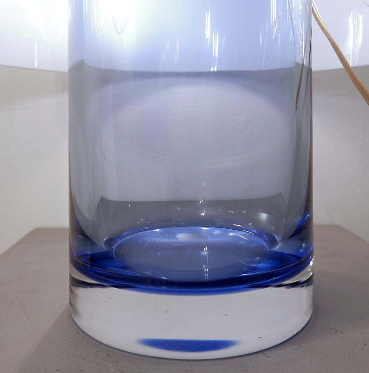 Table Lamp/Vase In Murano Glass Model Lt 226 By Carlo Nason For Mazzega   Italy photo vinterior