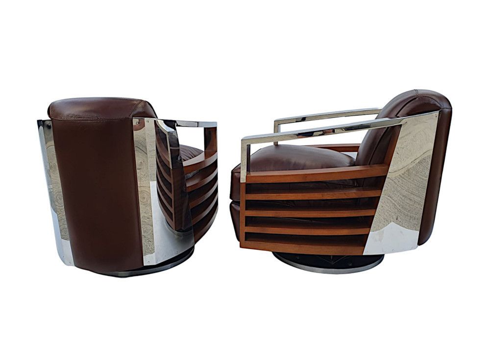 photo for sale A Revolving Armchair In The Art Deco Style