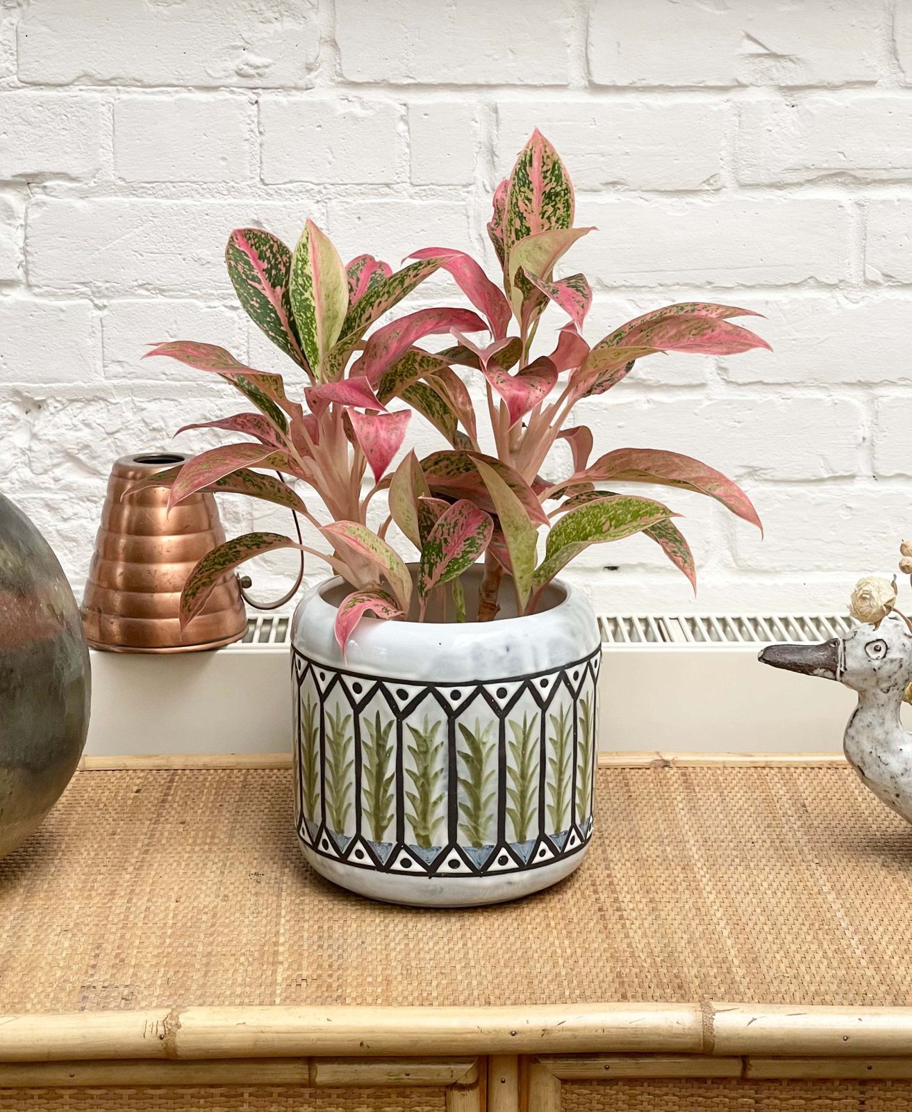 Vintage French Ceramic Cachepot By Roger Capron (Circa 1970s) photo for sale