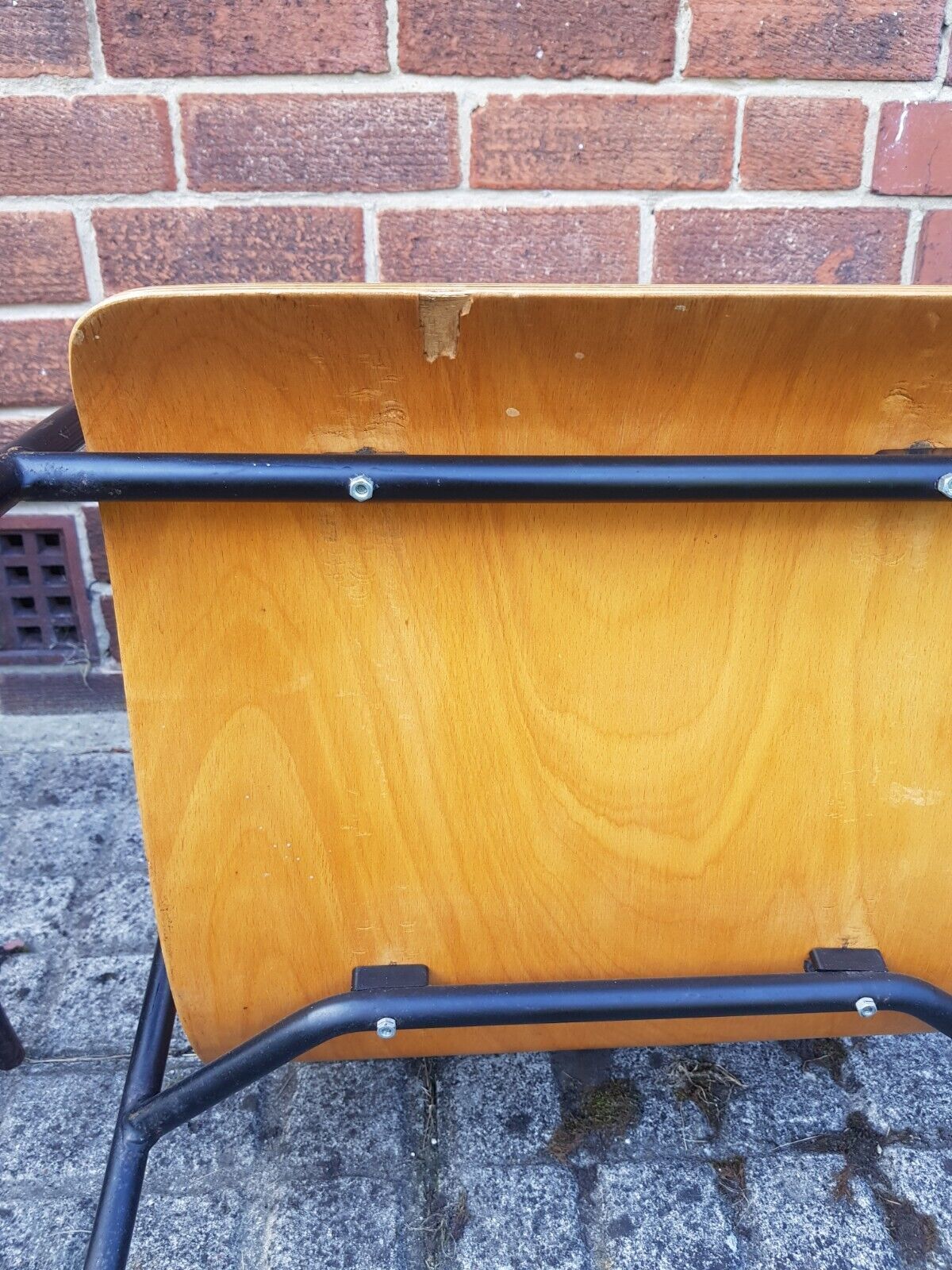 photo furniture A French Bentwood Steel Mid Century Desk Dining Armchair Vintage