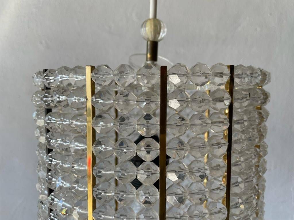 photo for sale Cylinder Design Lux Pendant Lamp By Palwa With Glass Stones, 1960s, Germany