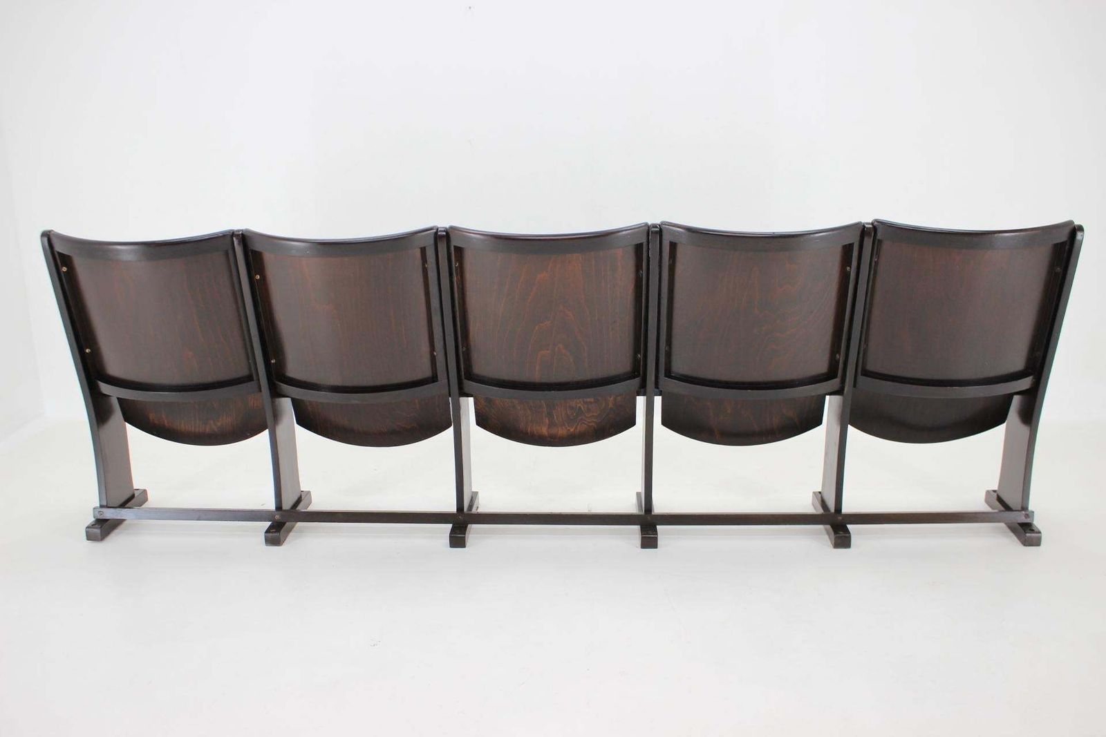 photo vinterior 1960s Cinema 5 Seats Bench By Ton, Czechoslovakia