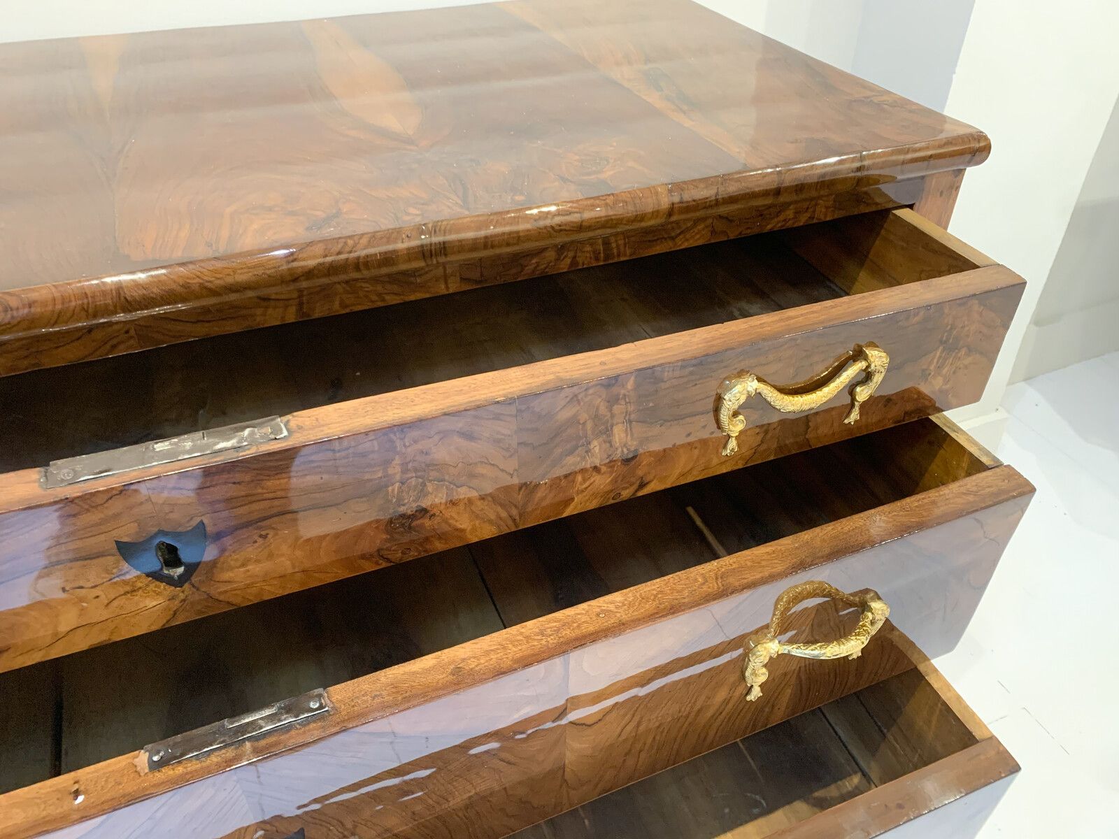 Mid Century Walnut Biedermeier Chest Of Drawers photo buy