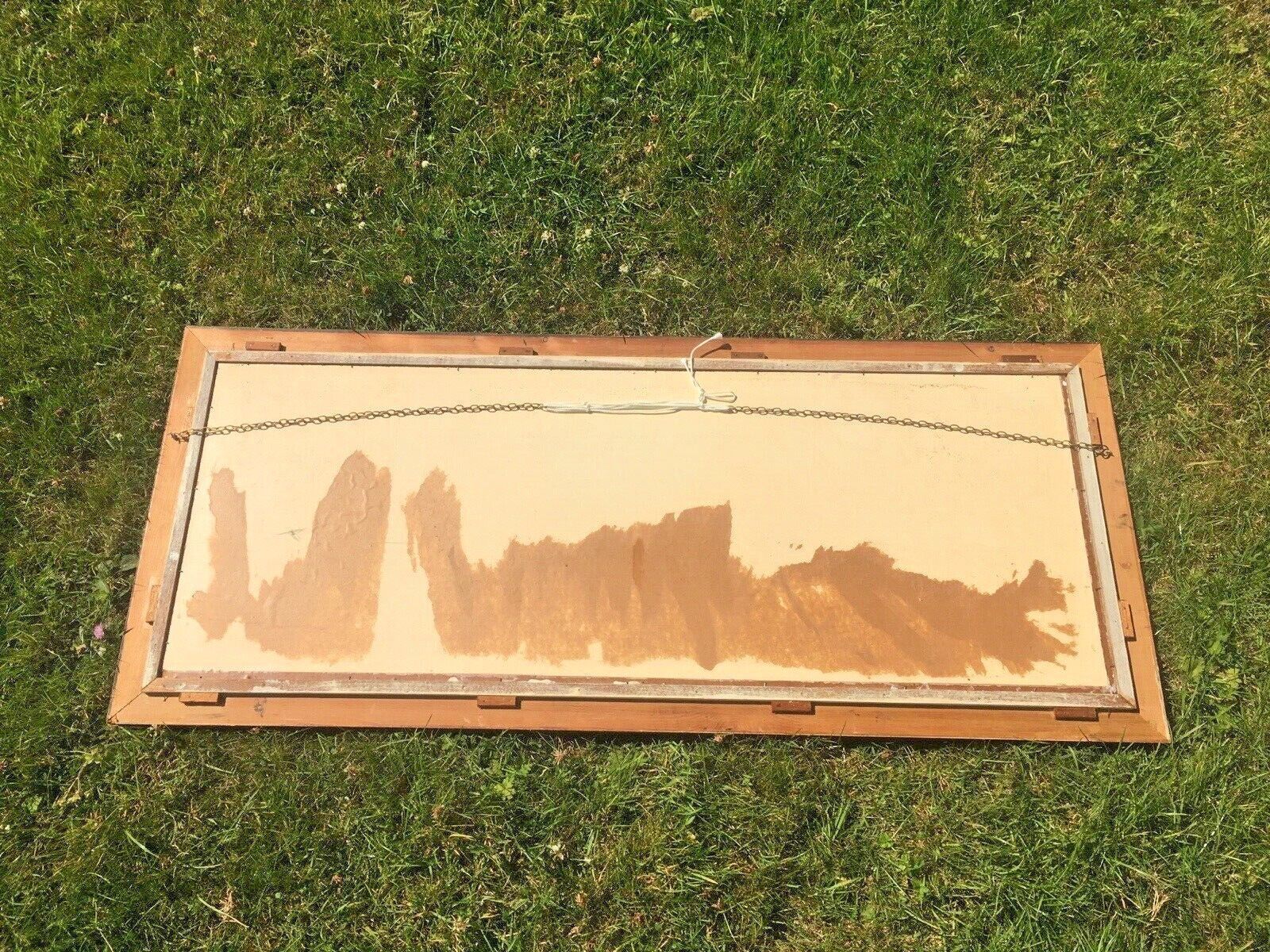 photo furniture Huge 4ft Original Framed Oil Painting Menai Britannia Bridge Anglesey Snowdonia