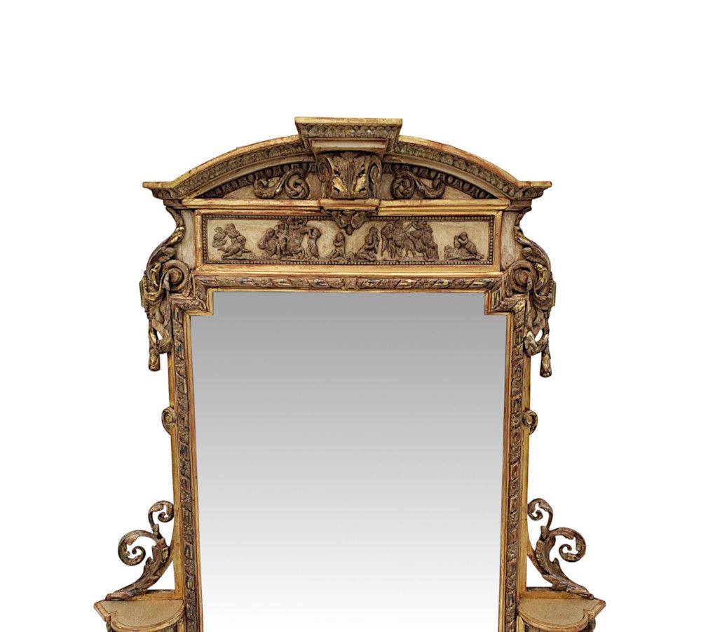 An Exceptionally Rare Pair Of Stunning 19th Century Giltwood Mirrors photo vinterior