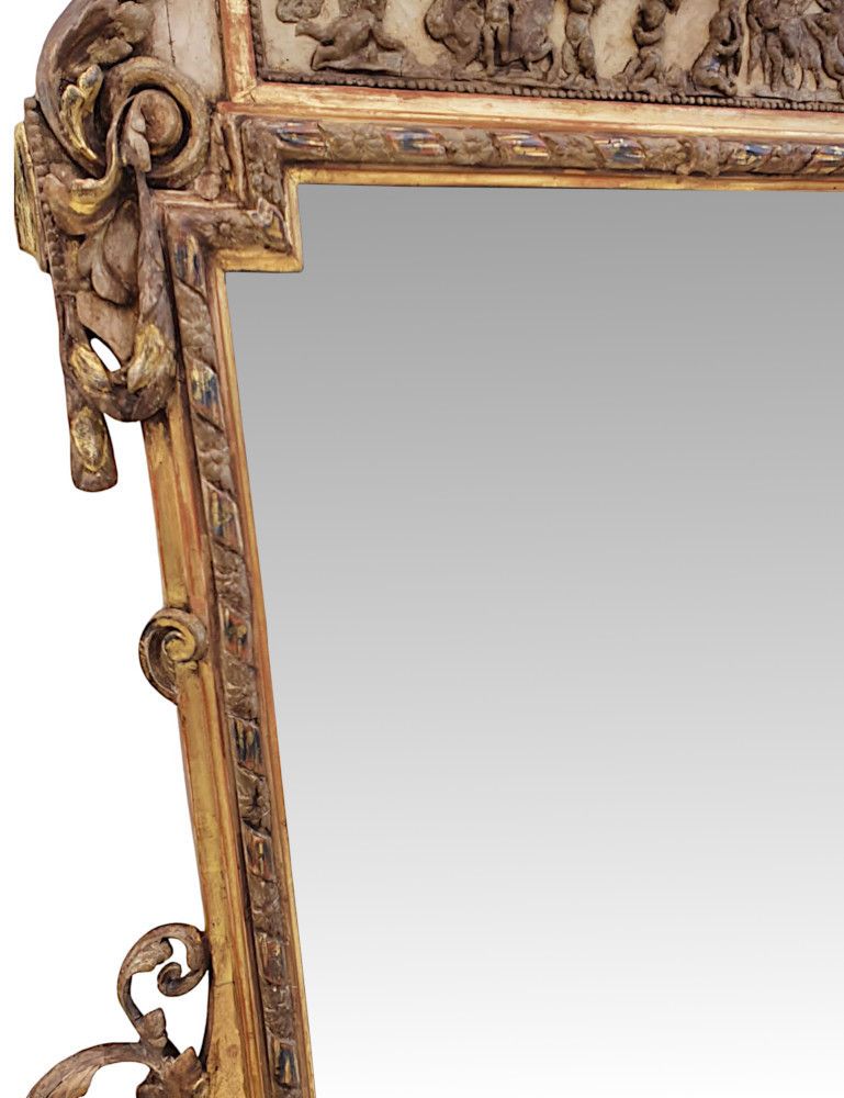 photo furniture An Exceptionally Rare Pair Of Stunning 19th Century Giltwood Mirrors