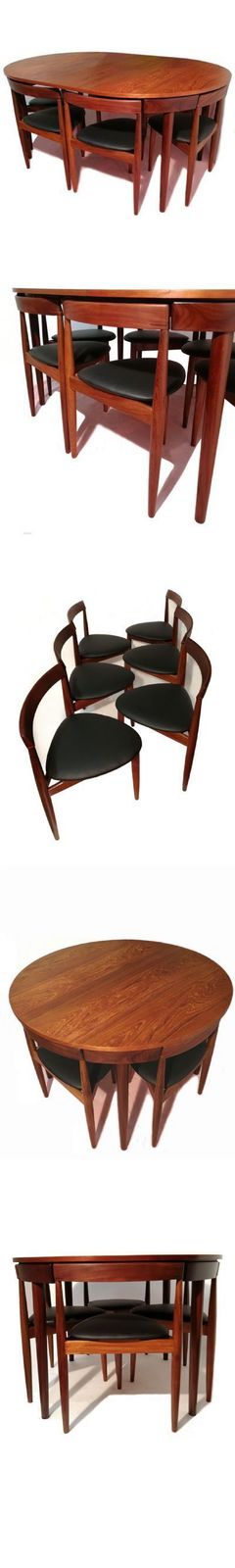 An Original Hans Olsen Extending Dining Table And Six Chairs, C1960.