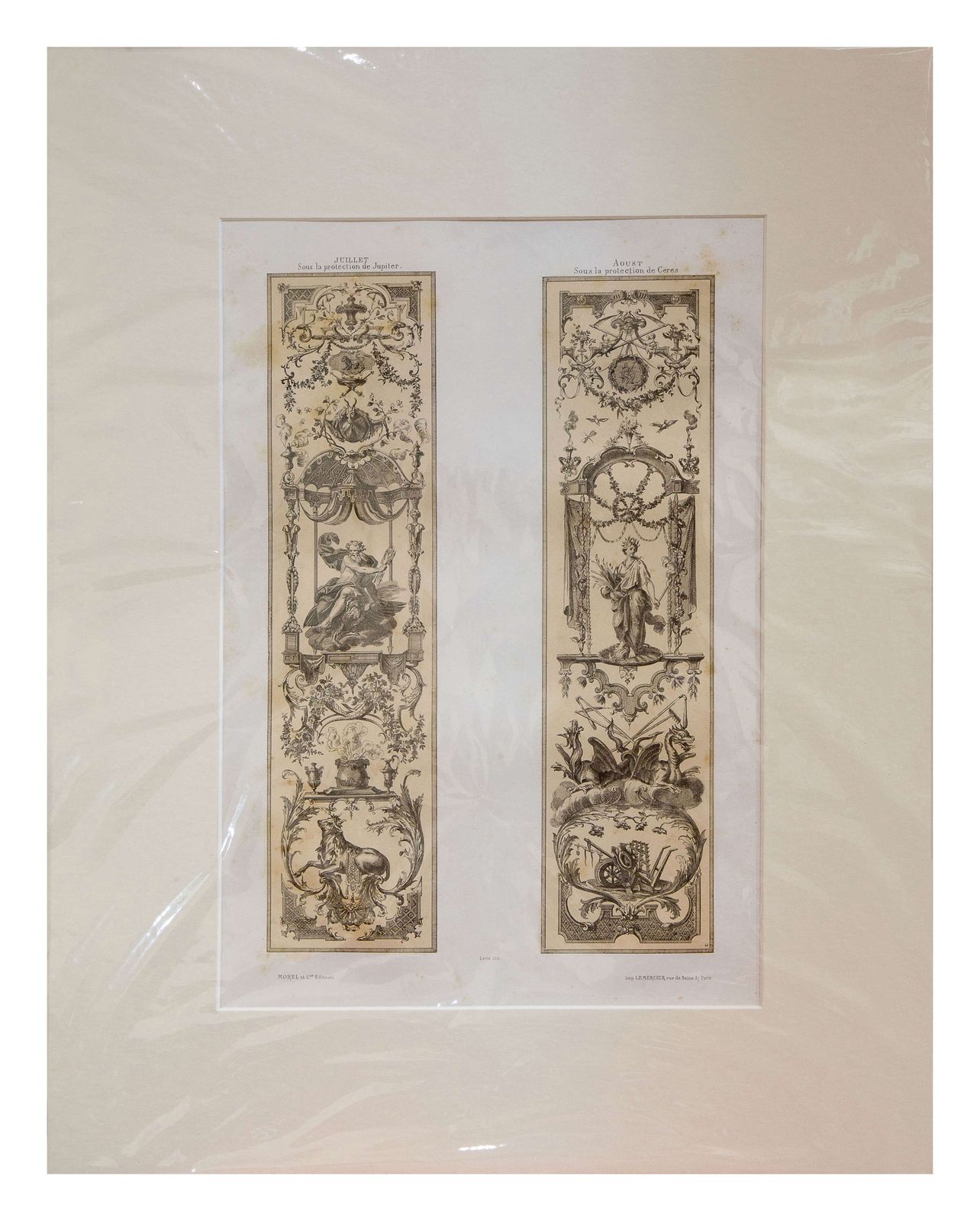 photo buy Set Of 6 Lithographs Of The 12 Months