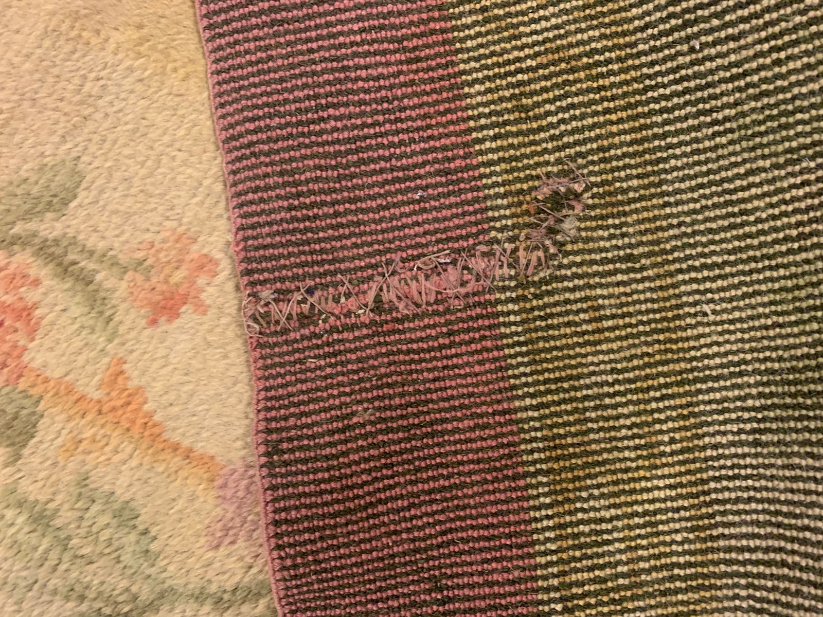 Rare Antique French Savonnerie Runner Rug photo vintage
