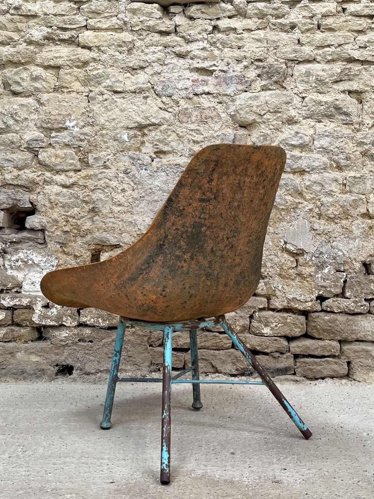 Beauty In Decay. Vintage Swedish Scoop Or Sleigh Chair. Occasional. Statement photo vintage