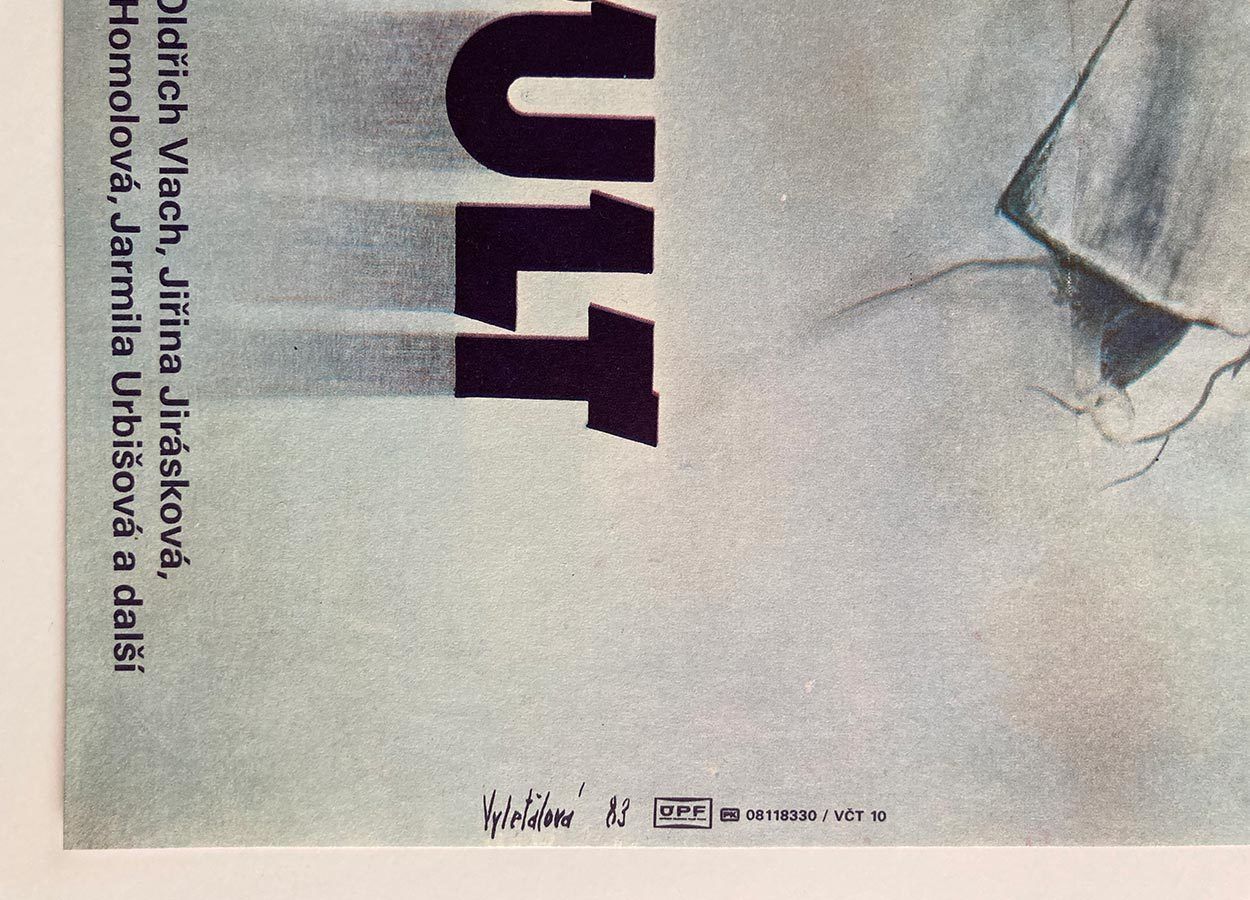Original Film Poster, Catapult, Olga Poláčková Vyleťalová, 1983, Genuine Czech Vintage Print photo furniture