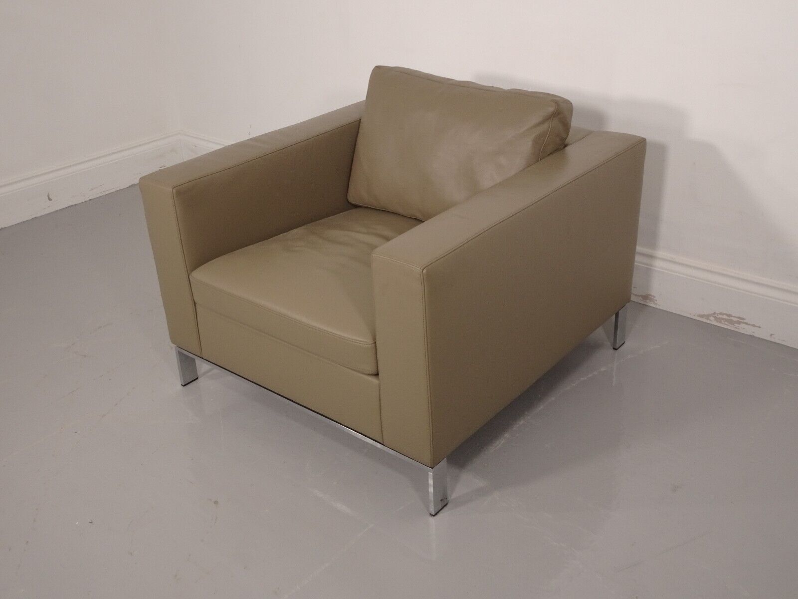 Stunning Walter Knoll 503 Armchair In Bamboo Leather (Chair5) photo vinterior
