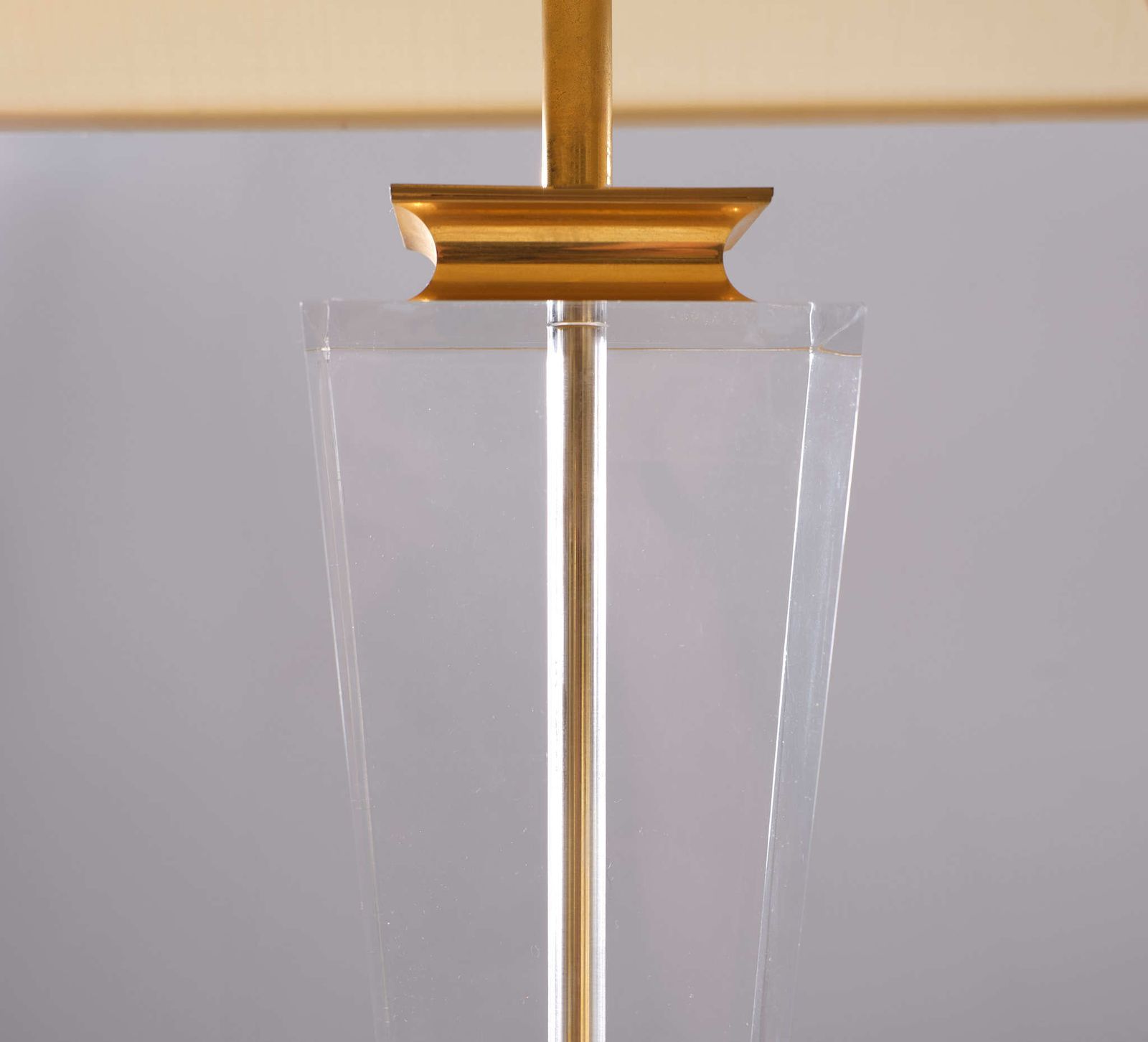 photo for sale Hollywood Regency Lucite Table Lamps 1970s France