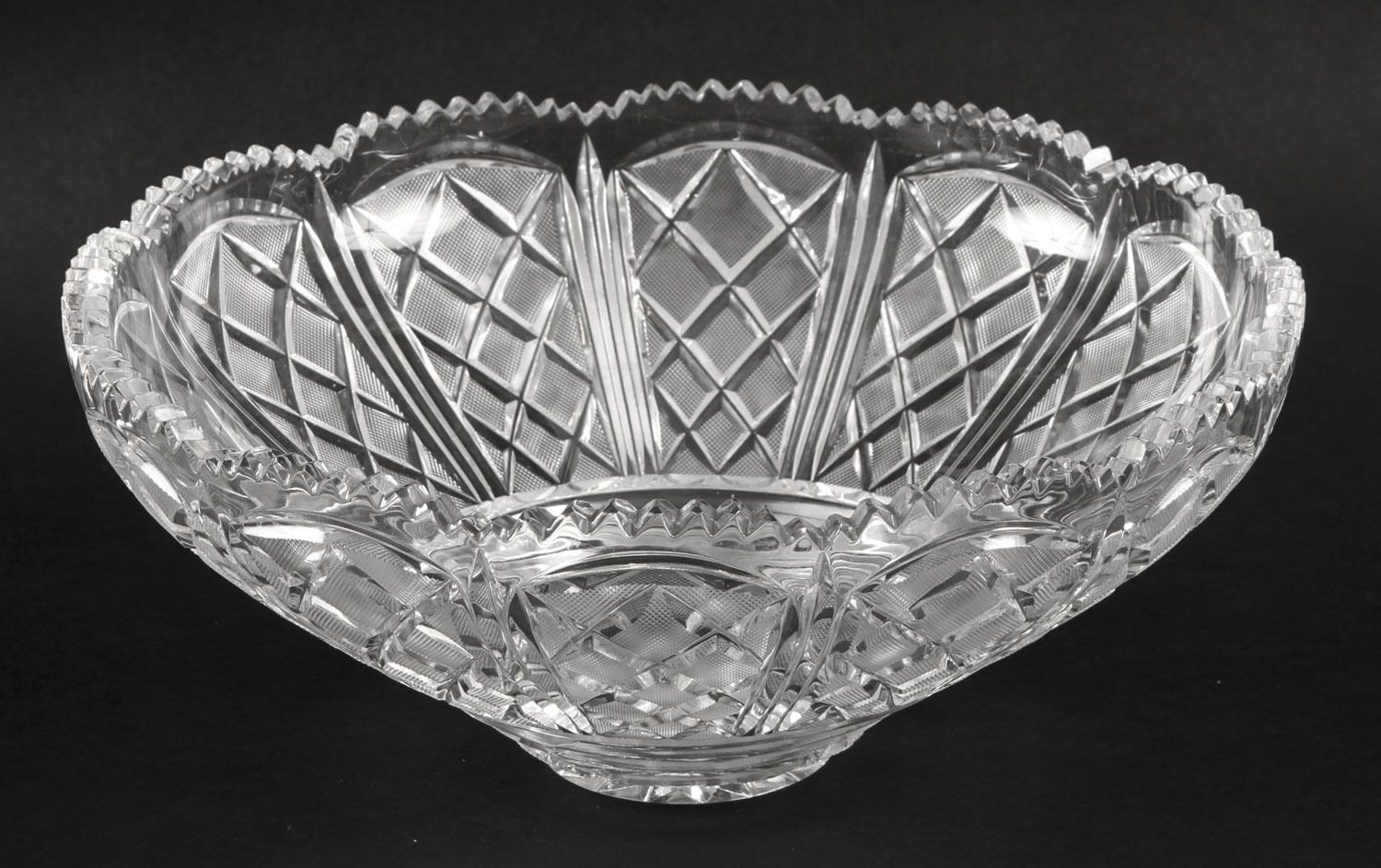 2800.0 Pair English Victorian Silver Plate & Cut Glass Centrepieces 1883 19th C photo