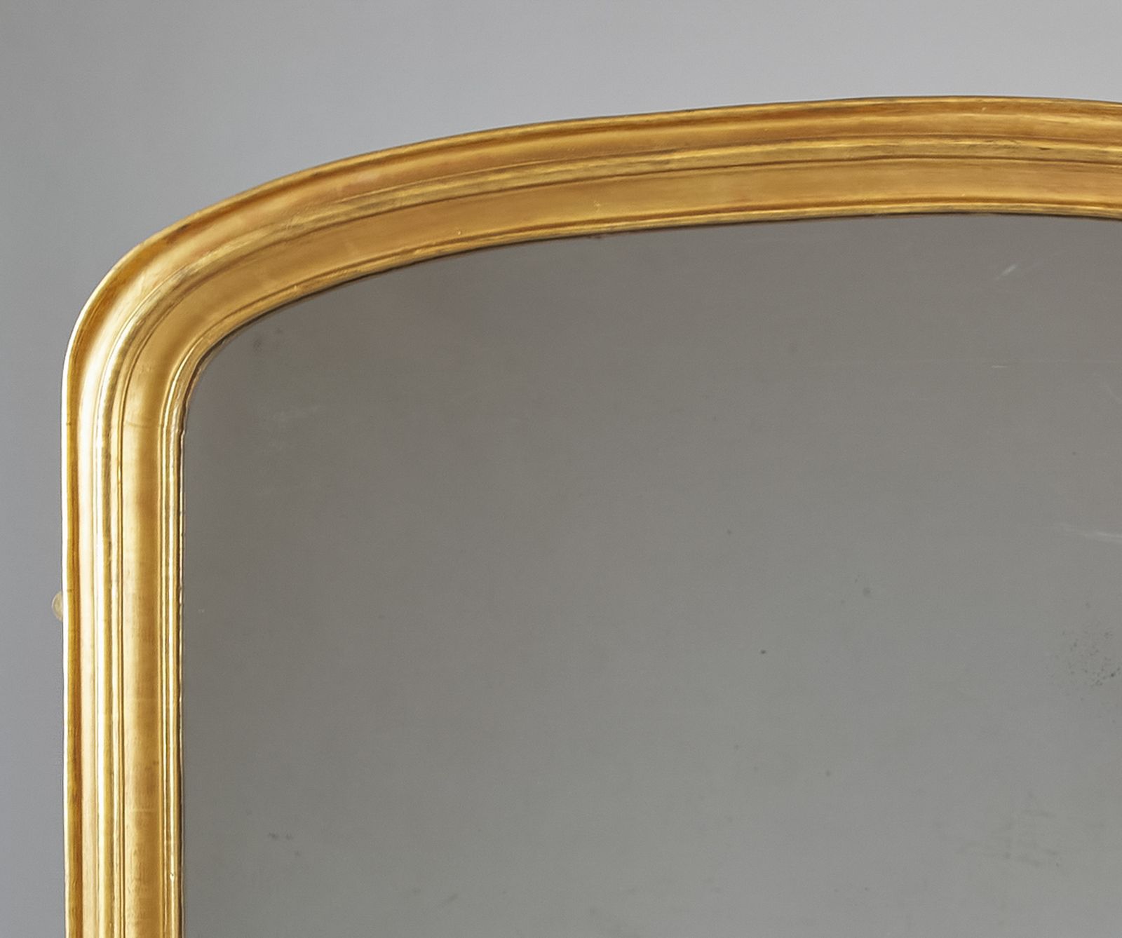 Large 19th Century English Victorian Gilt Archtop Overmantle Mirror photo 2750.0